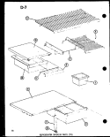 REF INTERIOR PARTS (TM) Diagram and Parts List for TM14E P7464511W Amana Refrigerator