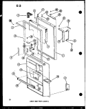 LOWER DOOR PARTS (ESRFC) Diagram and Parts List for ESRFC16E P7464514W Amana Refrigerator