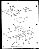 REF COMPARTMENT INTERIOR PARTS (ESRFC) Diagram and Parts List for ESRFC16E P7464514W Amana Refrigerator