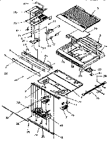 Divider Block Diagram and Parts List for TR21S4W-P1196102WW  Amana Refrigerator