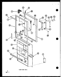 LOWER DOOR PARTS Diagram and Parts List for TM-516F-1 P7565816W Amana Refrigerator