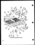 COMPRESSOR COMPARTMENT PARTS Diagram and Parts List for TRG18J P7739033W Amana Refrigerator