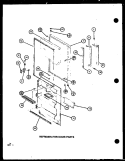 REF DOOR PARTS Diagram and Parts List for TRGI20J P7791105W Amana Refrigerator