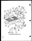COMPRESSOR COMPARTMENT PARTS Diagram and Parts List for TRGI20J P7791105W Amana Refrigerator