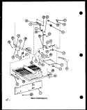 REAR COMPONENTS Diagram and Parts List for TRGI20J P7791105W Amana Refrigerator