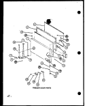 FZ DOOR PARTS Diagram and Parts List for TRGI22J P7791107W Amana Refrigerator