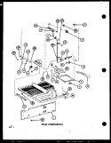 REAR COMPONENTS Diagram and Parts List for TRGI22J P7791107W Amana Refrigerator