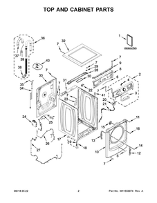 Part Location Diagram of W11743906 Whirlpool PANEL