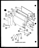 FZ DOOR PARTS Diagram and Parts List for TCI20J P7739039W Amana Refrigerator