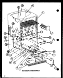 INTERIOR ACCESSORIES Diagram and Parts List for TCI20J P7739039W Amana Refrigerator
