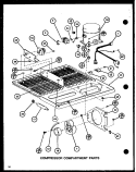 COMPRESSOR COMPARTMENT PARTS Diagram and Parts List for TCI20J P7739039W Amana Refrigerator
