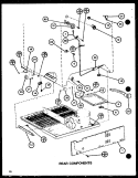 REAR COMPONENTS Diagram and Parts List for TCI20J P7739039W Amana Refrigerator