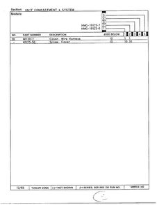Unit Compartment And System Page 3 Diagram and Parts List for 19123-0  Admiral Refrigerator