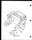 FZ DOOR PARTS Diagram and Parts List for TJI16K P7791137W Amana Refrigerator