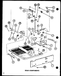 REAR COMPONENTS Diagram and Parts List for TJI18K P7791140W Amana Refrigerator