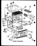 INTERIOR ACCESSORIES Diagram and Parts List for TJ20K P7791142W Amana Refrigerator