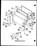 FZ DOOR PARTS Diagram and Parts List for TJ22K P7791146W Amana Refrigerator