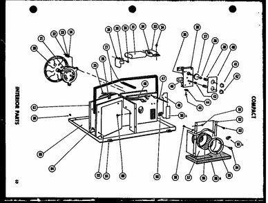 Interior Parts (11-5g/p54390-70r) (11-5j/p54390-70r) (11-5gh/p54390-72r) Diagram and Parts List for 11-2JM P54336-36R Amana Air Conditioner