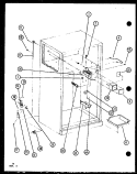 Page 22 Diagram and Parts List for TJI22K P7791147W Amana Refrigerator