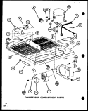 COMPRESSOR COMPARTMENT PARTS Diagram and Parts List for TJ22K P7791146W Amana Refrigerator