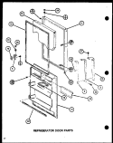 REF DOOR PARTS Diagram and Parts List for TM18M P7859213W Amana Refrigerator