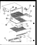 INTERIOR ACCESSORIES Diagram and Parts List for TM18M P7859213W Amana Refrigerator