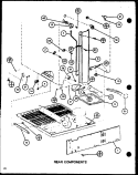 REAR COMPONENTS Diagram and Parts List for TM18M P7859213W Amana Refrigerator