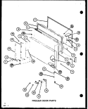 FZ DOOR PARTS Diagram and Parts List for TC18M P7858502W Amana Refrigerator