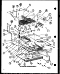 INTERIOR ACS. F39E07REF FZ FUNCTIONAL Diagram and Parts List for TC18M P7858502W Amana Refrigerator