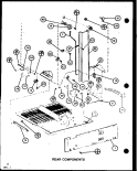 REAR COMPONENTS Diagram and Parts List for TC18M P7858502W Amana Refrigerator