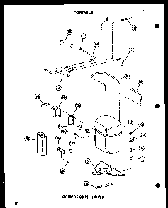 Compressor Parts Diagram and Parts List for 10-2NM P54974-2R Amana Air Conditioner