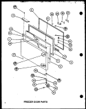 FZ DOOR PARTS Diagram and Parts List for BL20J P7680818W Amana Refrigerator