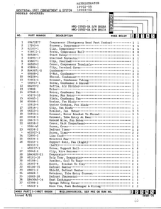 Unit Compartment And System Page 2 Diagram and Parts List for 19903-0A  Admiral Refrigerator