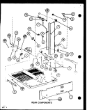 REAR COMPONENTS Diagram and Parts List for TC22M P7858505W Amana Refrigerator