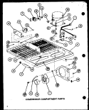 COMPRESSOR COMPARTMENT PARTS Diagram and Parts List for TJ16M P7859219W Amana Refrigerator