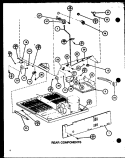REAR COMPONENTS Diagram and Parts List for TJ16M P7859219W Amana Refrigerator