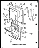 REF DOOR PARTS Diagram and Parts List for TJ20M P7859223W Amana Refrigerator