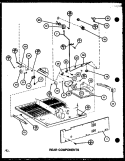REAR COMPONENTS Diagram and Parts List for TJ20M P7859223W Amana Refrigerator