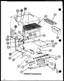 INTERIOR ACCESSORIES Diagram and Parts List for TJ22M P7859224W Amana Refrigerator