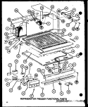 REF FZ FUNCTIONAL PARTS Diagram and Parts List for TJ22M P7859224W Amana Refrigerator