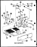 REAR COMPONENTS Diagram and Parts List for TJ22M P7859224W Amana Refrigerator