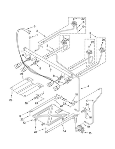 Manifold Parts Diagram and Parts List for AGR5844VDB1  Amana Range