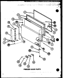 FZ DOOR PARTS Diagram and Parts List for TR18M P7859226W Amana Refrigerator