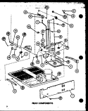 REAR COMPONENTS Diagram and Parts List for TR18M P7859226W Amana Refrigerator