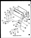 FZ DOOR PARTS Diagram and Parts List for TRG20M P7859232W Amana Refrigerator