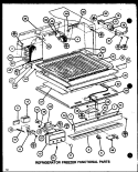 REF FZ FUNCTIONAL PARTS Diagram and Parts List for TRG20M P7859232W Amana Refrigerator