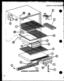 INTERIOR ACCESSORIES Diagram and Parts List for TM16N P1102101W Amana Refrigerator