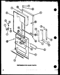 REF DOOR PARTS Diagram and Parts List for TM18N P1102103W Amana Refrigerator