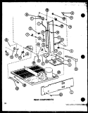 REAR COMPONENTS Diagram and Parts List for TM18N P1102103W Amana Refrigerator