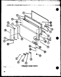 FZ DOOR PARTS Diagram and Parts List for TM20N P1102106W Amana Refrigerator